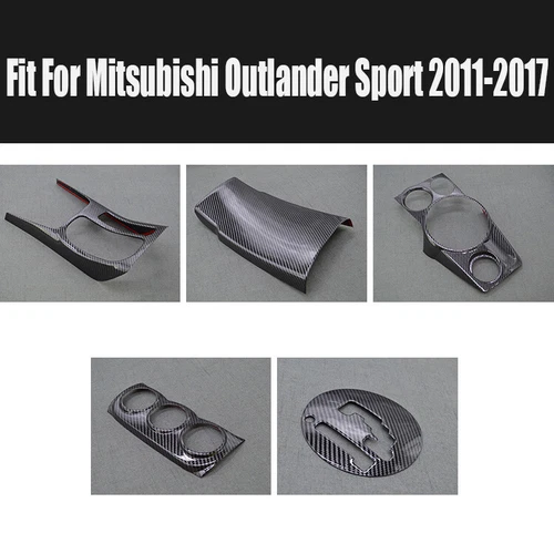 Carbon Fiber Interior Decoration Cover Trim For Mitsubishi Outlander Sport 11-17 - Picture 3 of 12