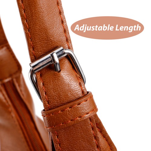 Handtaschen für Frauen groß Damen Handtasche Tasche Eimer weich Pu lässig Tasche Schulter - Bild 9 von 12