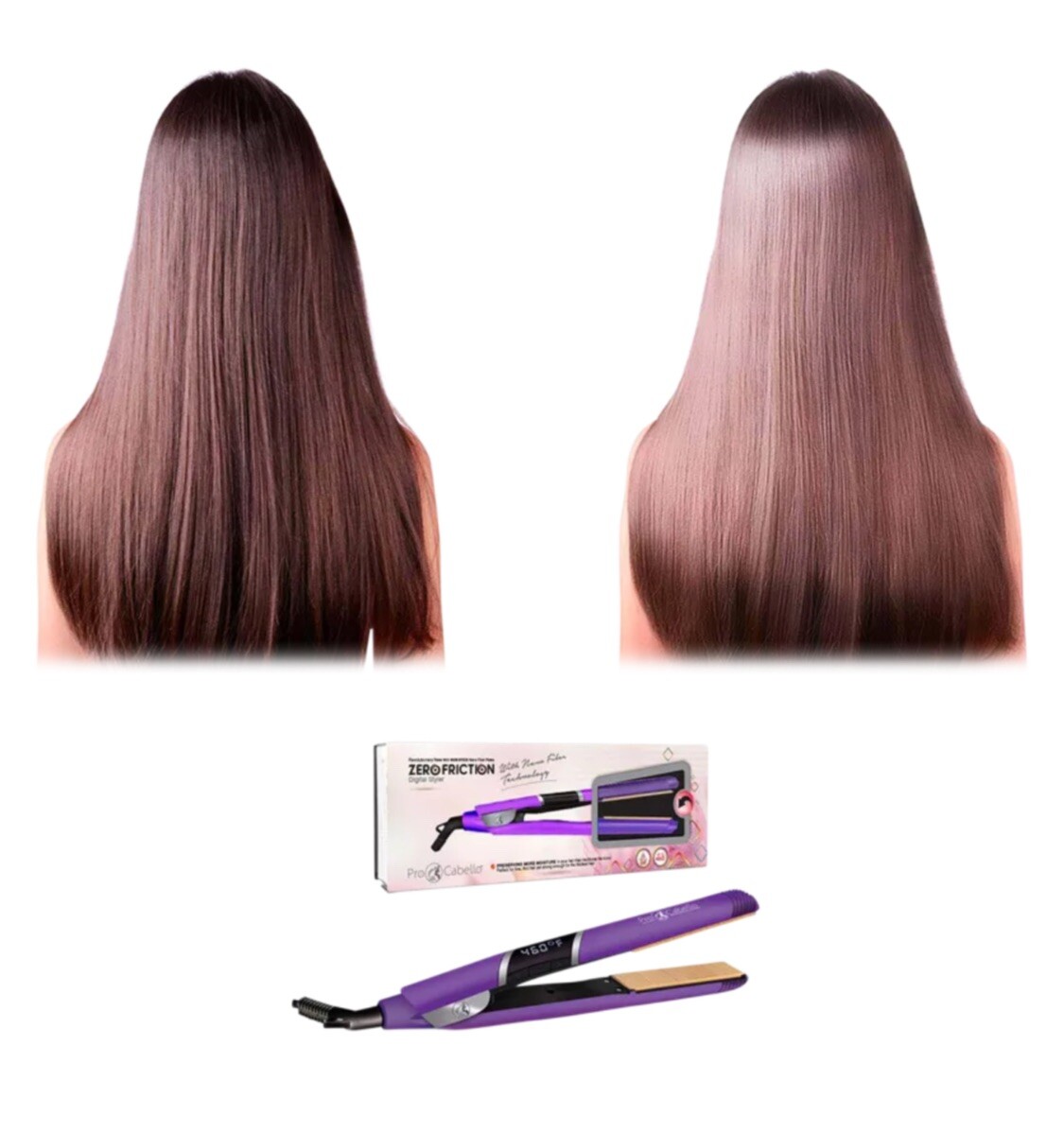 ProCabello Nano Fiber Flat Iron with Zero Friction Technology - Main Image
