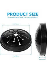 Kitchen Garbage Disposal Rubber Drain Insert,3pcs Garbage Disposal Cover,3 Inch
