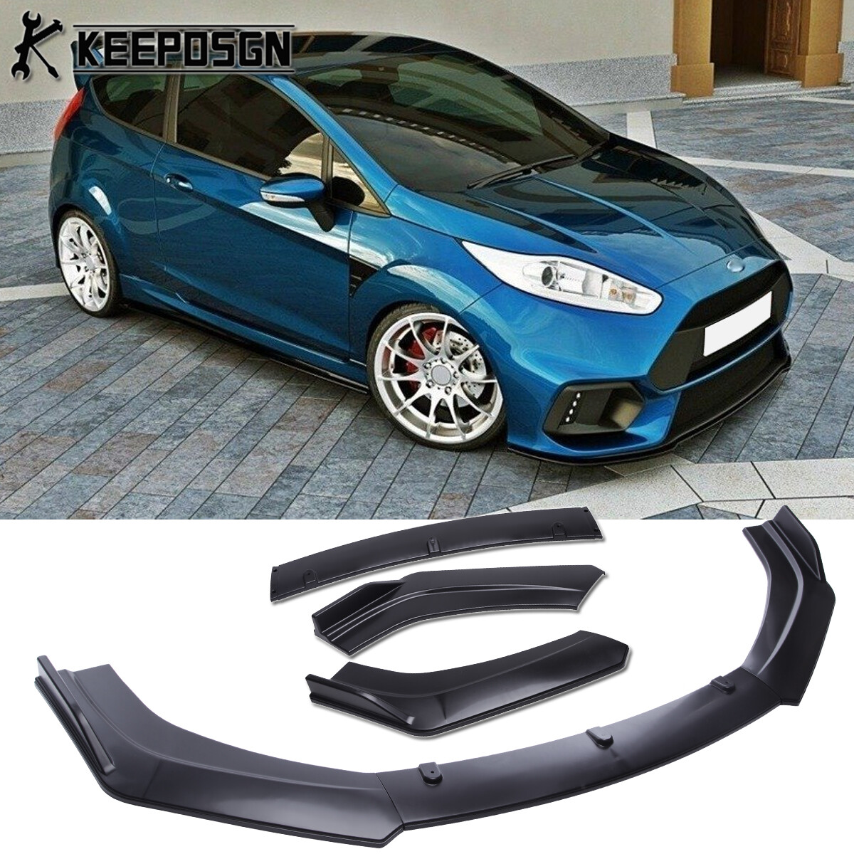 DOUBLE LIP FRONT SPLITTER | FIESTA MK7.5 ST DOUBLE LIP FRONT SPLITTER | FIESTA MK7.5 ST