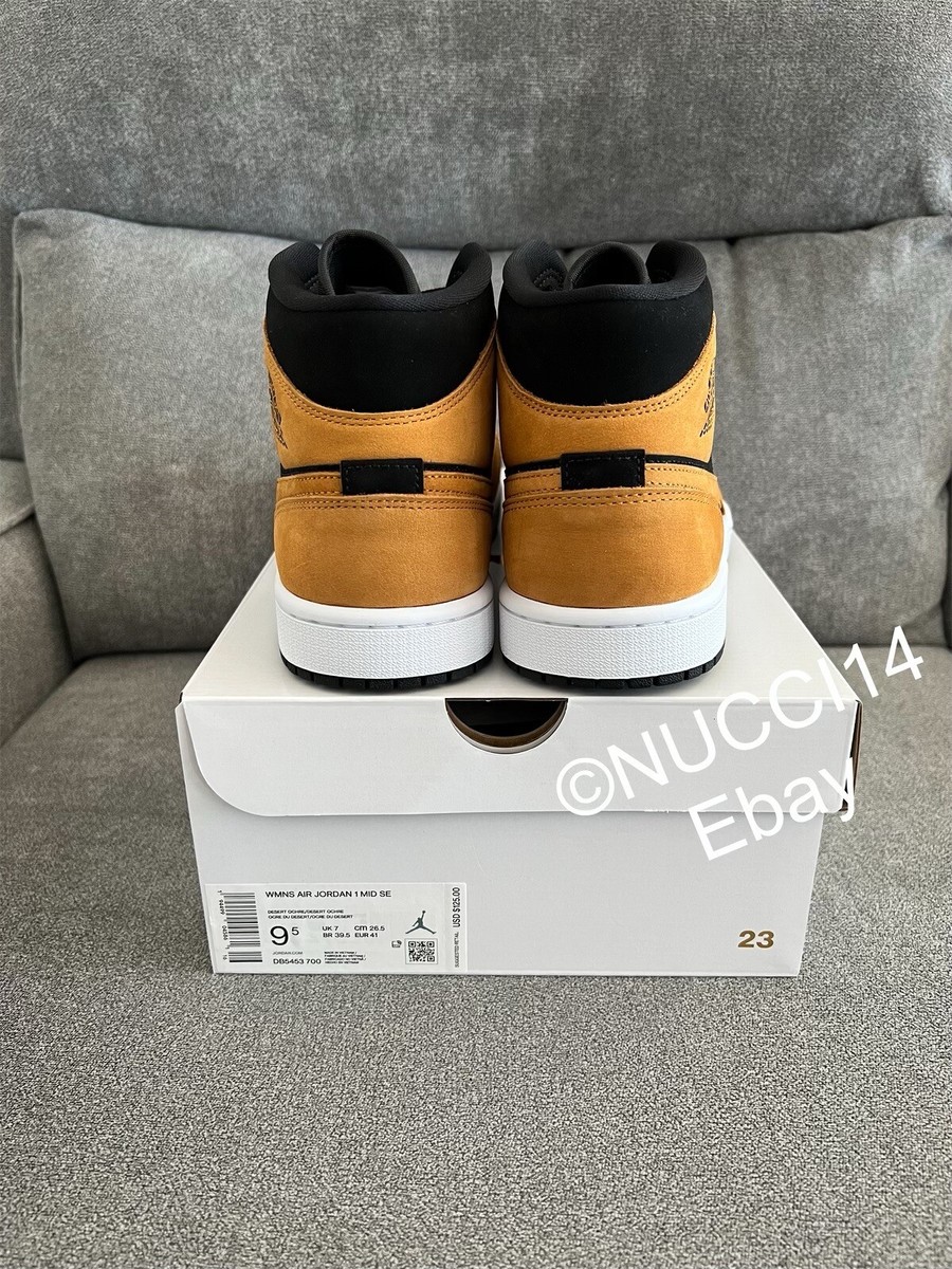 Size 9.5 - Air Jordan 1 SE Mid Desert Ochre W for sale