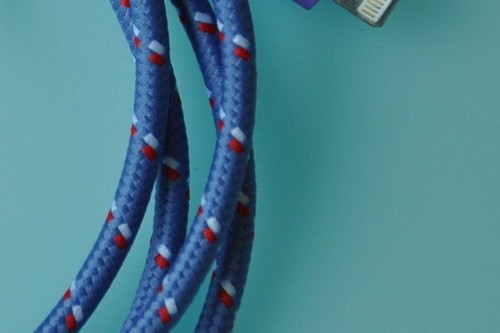 Lot ROUND BRAIDED 10FT fabric power charge cables FOR iphone 5 5s 5c 6 data sync - Picture 8 of 9