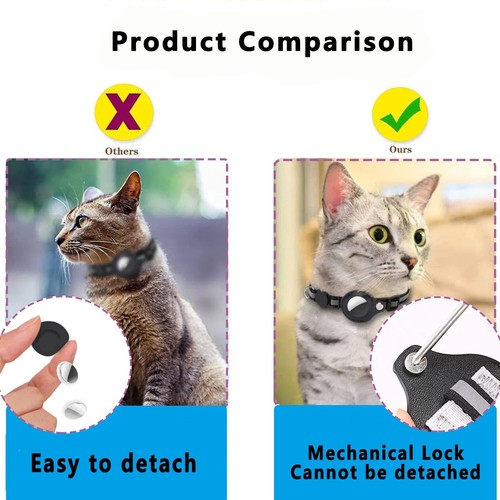 AirTag Smart Finder Mini GPS Apple Android Xiaomi Katze Tracker + halzband - 第 25/25 張圖片
