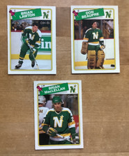 3 - 1988/80 O-Pee-Chee Minnesota North Stars Hockey, Don Beaupre, Brian Lawton