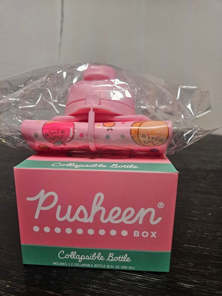 Pusheen Fruits Collapsible Water Bottle Summer 2024 Box Exclusive  -image