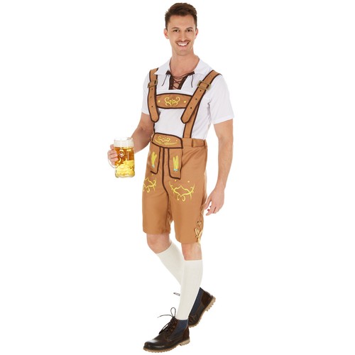 Costume da Uomo Tradizionale Bavaria Oktoberfest Tirolese Carnevale  Halloween nu | eBay