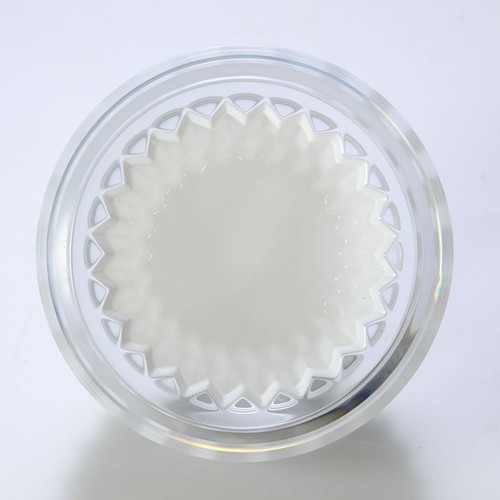 New Baccarat Candle Holder Eye Pair White Clear Crystal Gift H70mm Φ95mm w/ - Picture 4 of 5