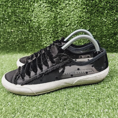 Pedro Garcia Parson Black Lace See Through Sneakers Shoes Womens Size 36 US 6 - Picture 4 of 10