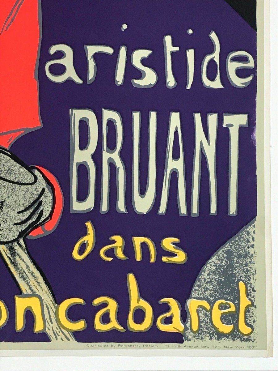 AMBASSADEURS / ARISTIDE BRUANT TOULOUSE-LAUTREC VINTAGE AMBASSADEURS / ARISTIDE BRUANT TOULOUSE-LAUTREC VINTAGE
