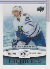 Petter Granberg Maple Leafs 2013-14 Upper Deck Premieres /999 #109 122622AZCD23