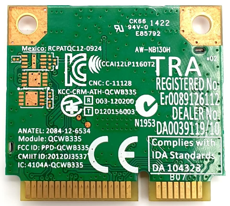 WIFI card wireless ASUS Notebook X552L INTEL CORE i5 4200U AW-NB130H | eBay