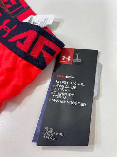 Under Armour HeatGear Sports Youth Boys Size M Compression Leggings NWT Infrared - Picture 3 of 9