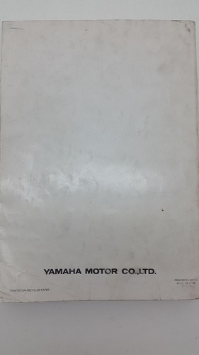 Yamaha Motorbike YZ250(F)/LC Factory Owner's Service Manual. 1st ed., June 1993 - Picture 3 of 4