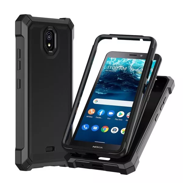 hartstochtelijk kruising trek de wol over de ogen For Nokia C100 N152DL - Black Silicone Hard Rubber Protective Hybrid Armor Case | eBay hartstochtelijk kruising trek de wol over de ogen For Nokia C100 N152DL - Black Silicone Hard Rubber Protective Hybrid Armor Case | eBay