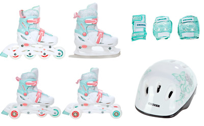 4in1 Inlineskates/Triskates/Rollschuhe/Schlittschuhe Croxer Inez- Neu!