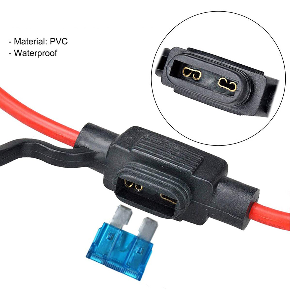 10Pcs 12AWG Standard/ATC/ATO Fuse Holder 12 Volt Waterproof 30 Amp Inline Marine eBay