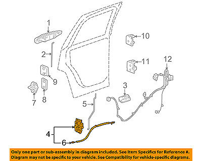 Chevrolet GM OEM 13-15 Spark Rear Door-Lock Actuator Motor 95967087 