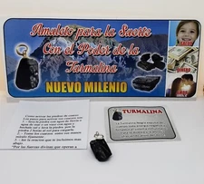 TURMALINA NEGRA CUARZO PARA PROTECCION Y DINERO ORACION E INSTRUCCIONES INCLUIDA