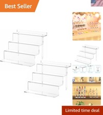 Elegant Clear Acrylic Display Stand - 4-Tiered Organizer for Perfumes and More