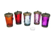 Lanterna in metallo Orientale etnica Bicchiere Marocchino