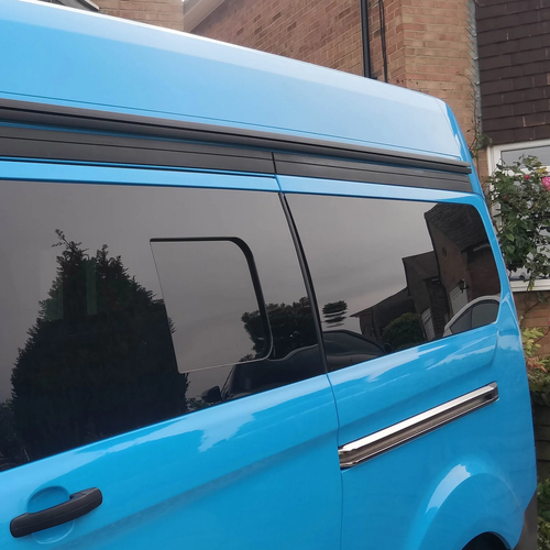 Für Transit Custom Hochdach Schwarz Markisenschiene - Ideal für Wohnmobil Auffahrt A - Bild 11 von 13