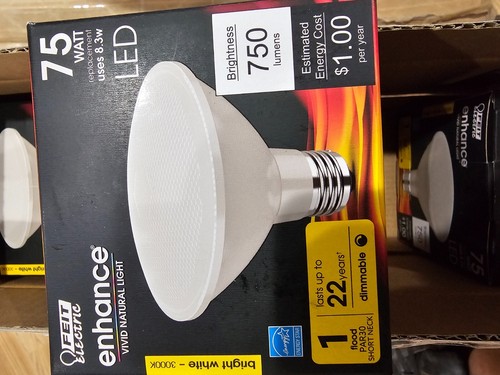 (4) Feit PAR30SDM/930CA 8.3 Watt PAR30S LED 750 Lumen Dimmable Spotlight E26 - Picture 3 of 3