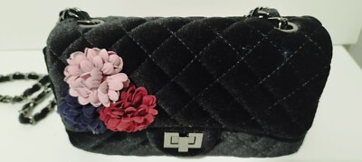 Vintage Abendtasche schwarz mit 1 Innentasche 1 und Außentasche