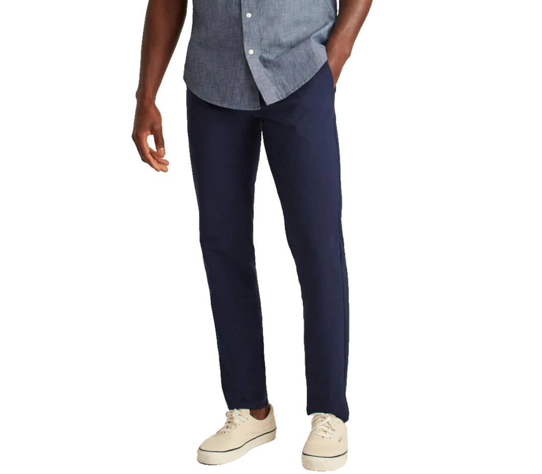 Bonobos Mens Golf Pants Performance Link 5 Pocket Slim Taper Navy Blue 36x30