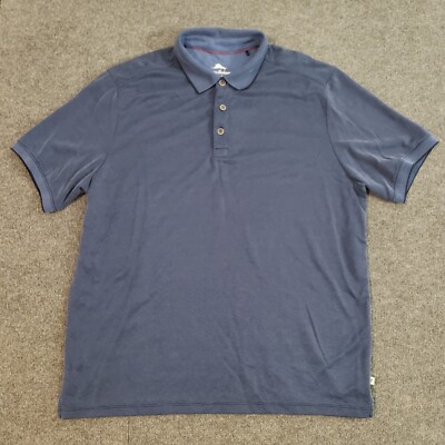 tommy bahama polo shirt mens XL blue marlin logo