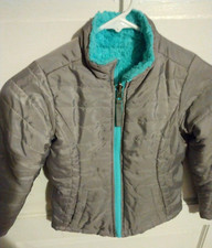 Coat Jacket Kids "Me Jane" Youth Gray Puffer Preowned in Good Condition