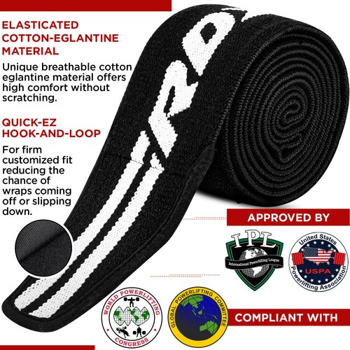 Knee Wraps Weightlifting by RDX, Bandage Straps Guard Pads Powerlifting Gym - Picture 9 of 74