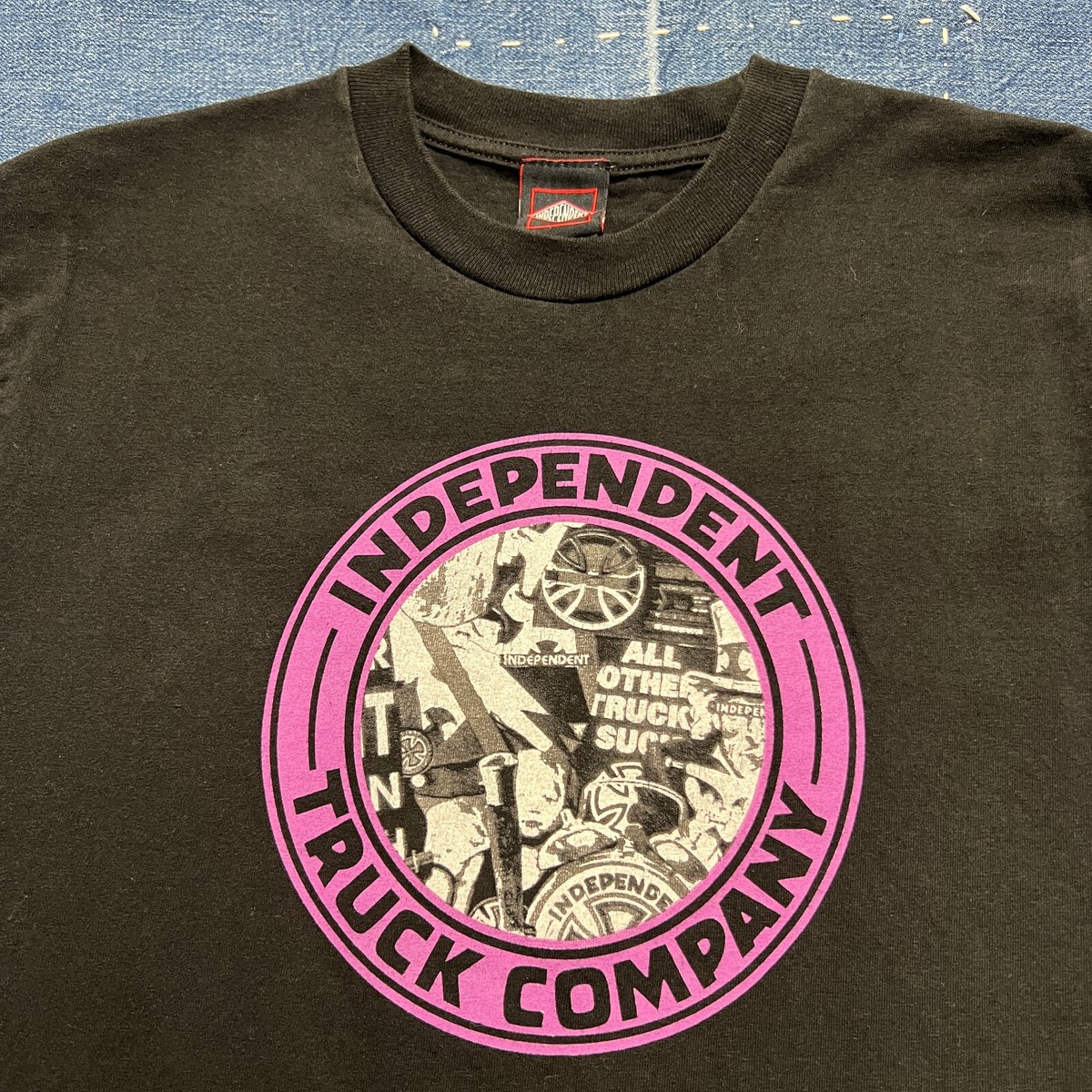 90s ヴィンテージ INDEPENDENT TRUCK CO Vintage 90s Independent Truck.co Skateboard Shirt Size M - Etsy