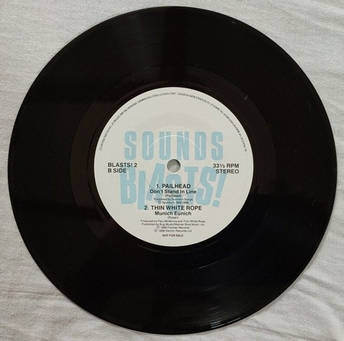 Various-Sounds Blasts EP2 Vinyl 7" Single.1989 Sounds BLASTS! 2.Sonic Youth+ - Picture 4 of 4
