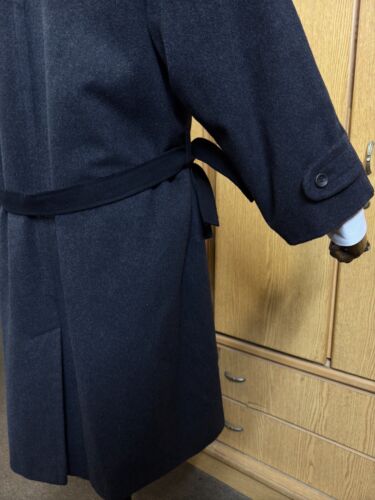 Vintage Double Breasted bespoke Classic Belted Wool cashmere OverCoat 46S 48S - Picture 10 of 24