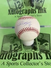 Austin Jackson Autographed Rawling Major League Baseball Detroit Tigers A25