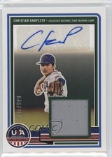 2023 Panini USA Baseball Stars & Stripes /200 Christian Knapczyk #SM-CK Auto tj1