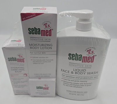 Sebamed Face & Body Wash, Moist. Body Lotion, Hand Nail Balm Germany