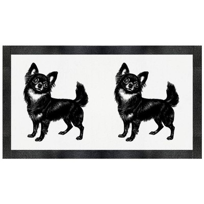 Futtermatte für Haustiere ''Langhaarige Chihuahua stehend'' (PM00028195)