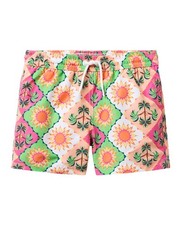 Janie And Jack Recycled Palm Tile Swim Trunk