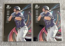 2 BRIAN MUNDELL RC lot 2018 Bowman Platinum Top Prospect ROCKIES