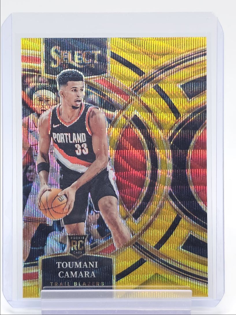 TOUMANI CAMARA 2023-24 SELECT PREMIER LEVEL ROOKIE GOLD WAVE RC /10 Q5118