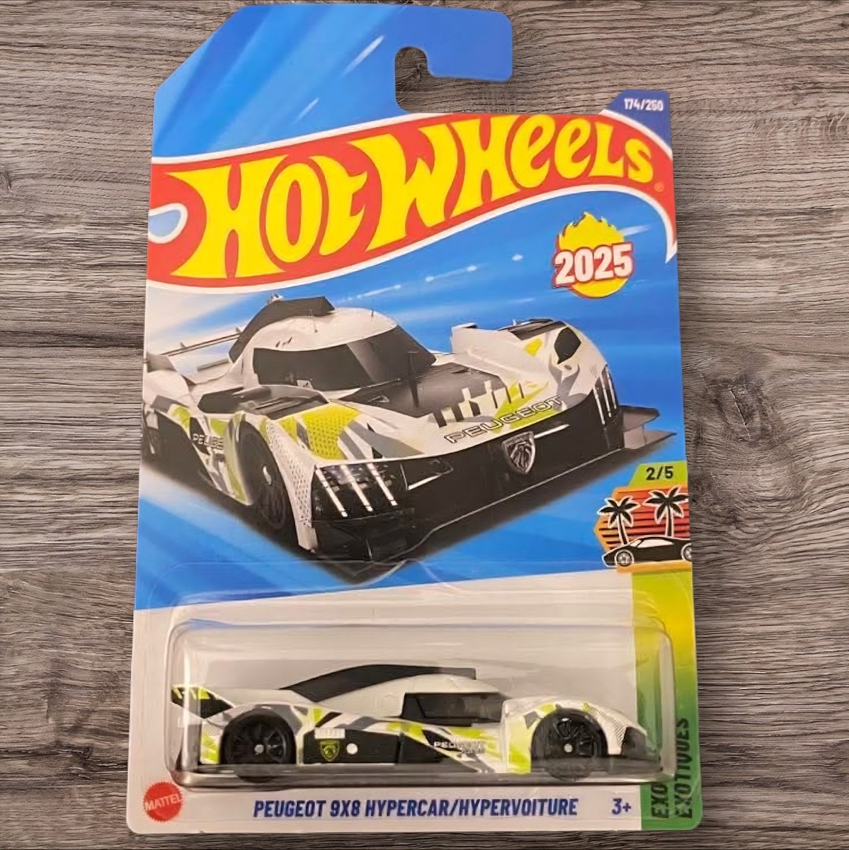 2025 HOT WHEELS MAINLINE CASE M PEUGEOT 9X8 HYPERCAR/HYPERVOITURE