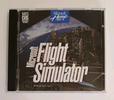 MICROSOFT FLIGHT SIMULATOR (1996) Microsoft für MS DOS CD-ROM Vintage 