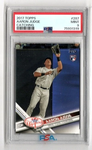 2017 Topps - Aaron Judge #287 Fielding (RC) Catching Yankees PSA 9 75931319