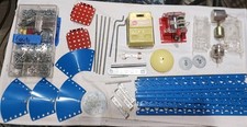 Large Lot of 477 Erector Set Parts Gilbert 1960s Electric W/ General Parts List