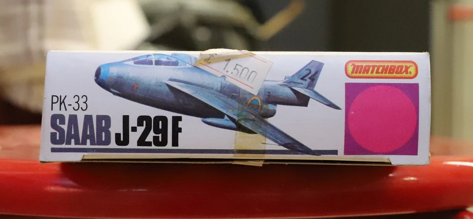 Matchbox Saab J-29 F, scala 1:72, kit PK-33 anno 1978 - Immagine 3 di 3