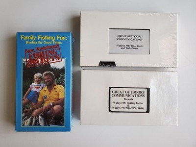 Fishing Video Lot (3): Babe Winkelman's Fishing Secrets, Great Outdoors Walleye