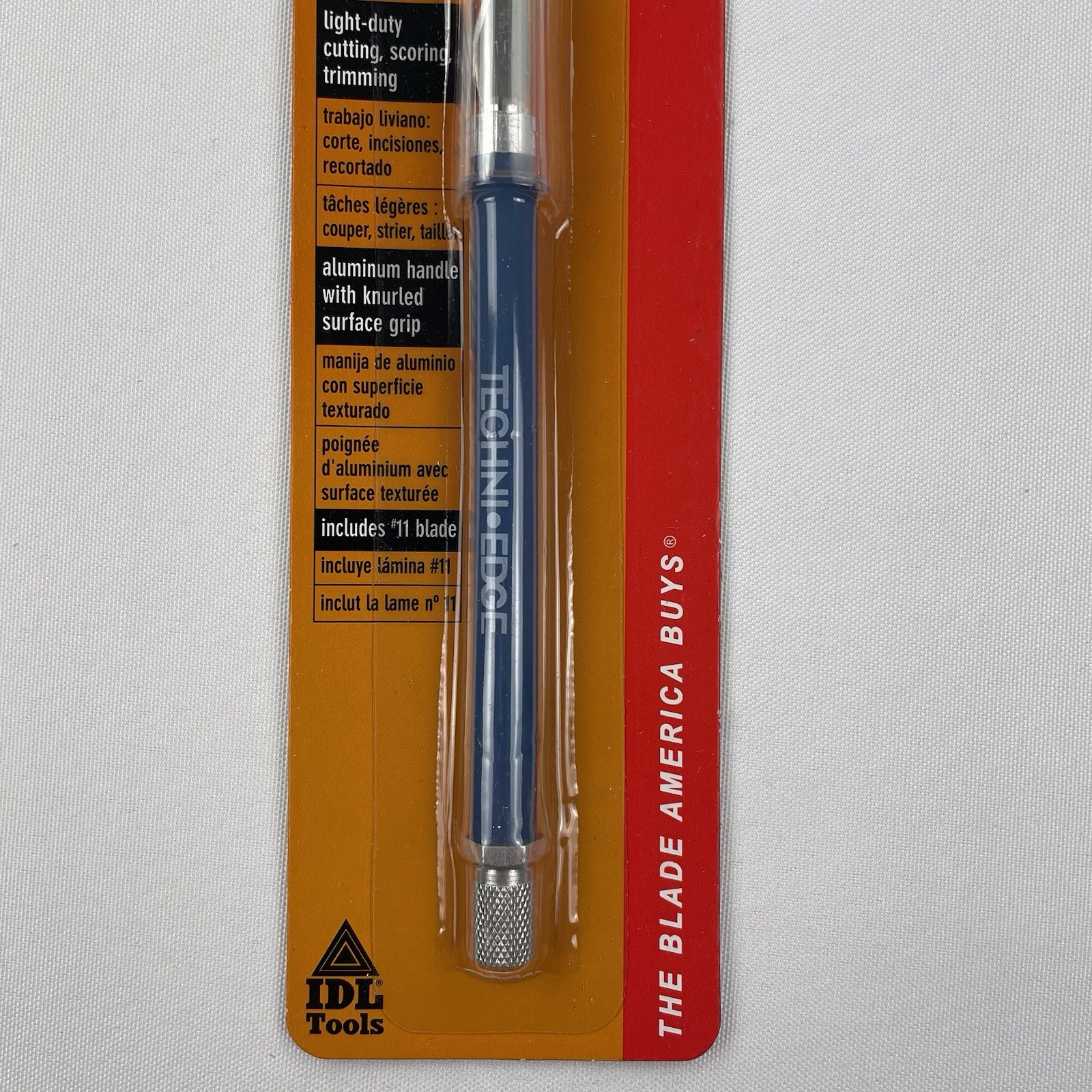 # 1 Hobby Knife Soft Grip Techni Edge Light Duty/Trimming/Scoring Cut Blade, New