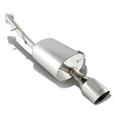 For 10+ Toyota Prius Stainless Cat Back Axleback Exhaust Muffler 4" Roll Tip